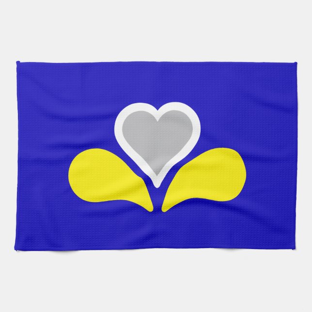 Linge De Cuisine Flag of Brussels, Belgium Towel (Horizontal)