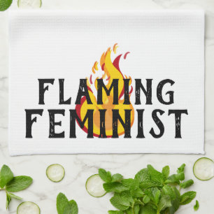 Linge De Cuisine Flaming Feminist RBG Ginsburg Flames féminisme 20