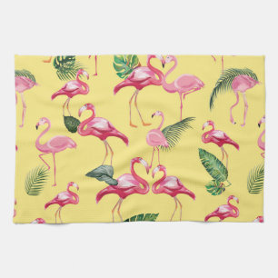 Linge De Cuisine Flamingos Love Pattern 3