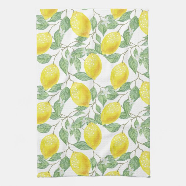 Linge De Cuisine Fleur de citron (Vertical)