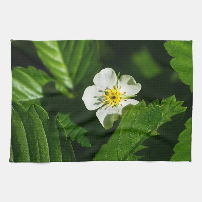Linge De Cuisine Fleur de fraises sauvages (Horizontal)