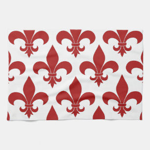 Linge De Cuisine Fleur de lis Motif