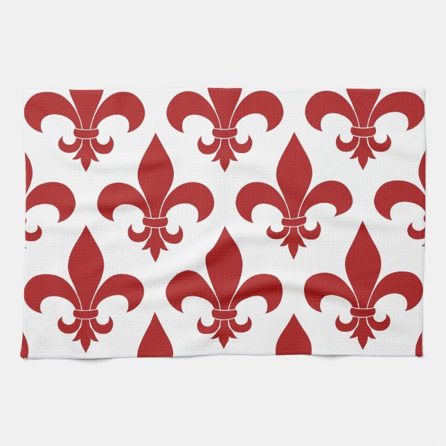 Linge De Cuisine Fleur de lis Motif Classic (Horizontal)