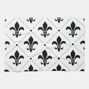 Linge De Cuisine Fleur De Lis Pattern