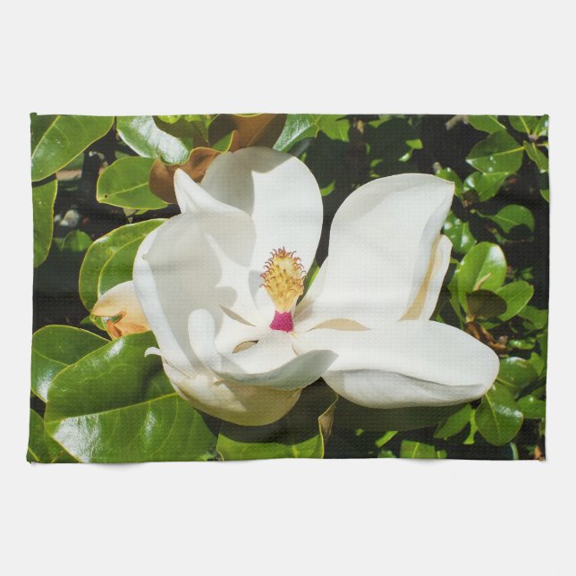 Linge De Cuisine Fleur de Magnolia (Horizontal)