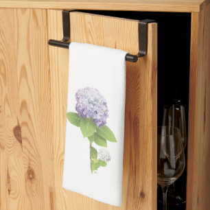 Linge De Cuisine Fleur d'Hydrangée, violet