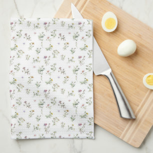 Linge De Cuisine Fleur sauvage de prairie motif délicat
