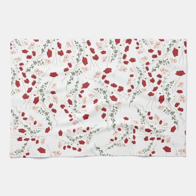 Linge De Cuisine Fleurs (Horizontal)