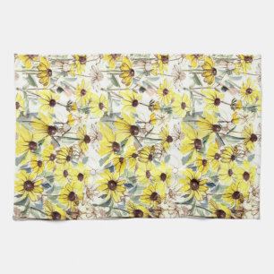 Linge De Cuisine Fleurs d'automne Black Eyed Susans Jardin Fleur sa
