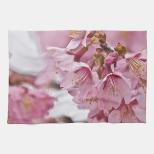 Linge De Cuisine Fleurs de cerisier Sakura rose pâle