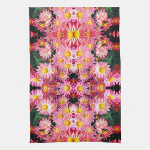 Linge De Cuisine Fleurs De Faisée Rose Et Motif De Bumble