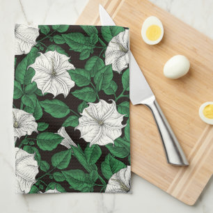 Linge De Cuisine Fleurs de lune 2