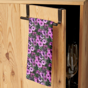 Linge De Cuisine Fleurs de marguerite africaine violet Motif de la