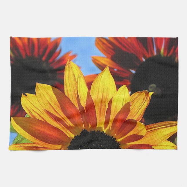 Linge De Cuisine Fleurs de soleil (Horizontal)