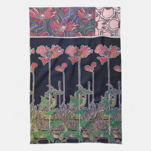 Linge De Cuisine Fleurs de style Art Nouveau, Mucha