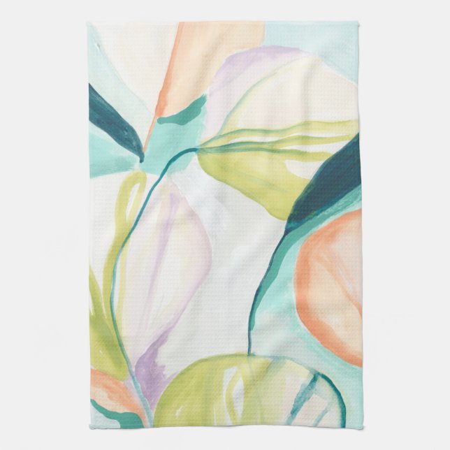 Linge De Cuisine Fleurs de ventilateur IV (Vertical)