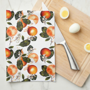 Linge De Cuisine Fleurs d'Orange