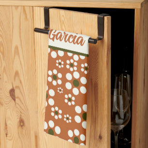 Linge De Cuisine Fleurs florales en terre cuite mexicaine