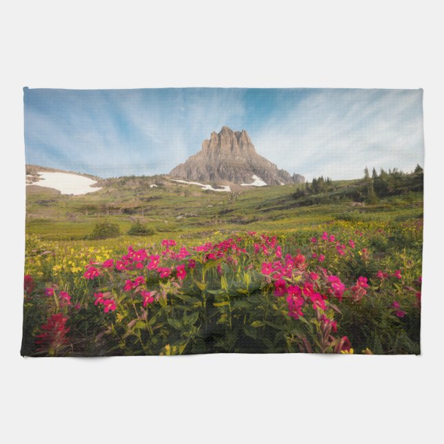 Linge De Cuisine Fleurs | Parc national des Glaciers du Montana (Horizontal)