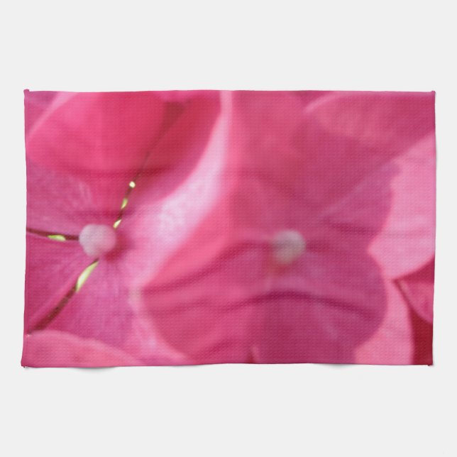 Linge De Cuisine fleurs roses (Horizontal)