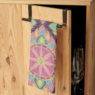 Linge De Cuisine Fleurs roses dans le jardin
