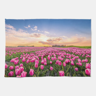 Linge De Cuisine Fleurs   Tulips Holland Sud, Pays-Bas