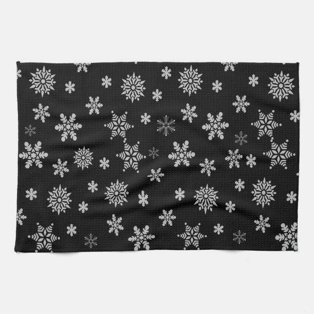 Linge De Cuisine Flocon de neige (Horizontal)
