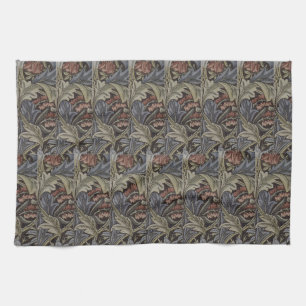 Linge De Cuisine Floral bleu rose Vintage William Morris Bluebell