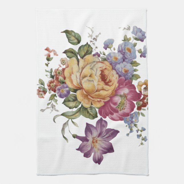 Linge De Cuisine Floral Fantasy  (Vertical)