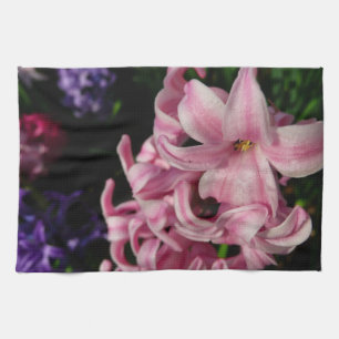 Linge De Cuisine Floral Pink Hyacinth