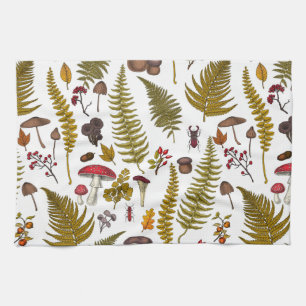 Linge De Cuisine Flore et faune boisées 2