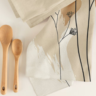 Linge De Cuisine Flore neutre