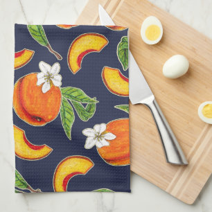 Linge De Cuisine Flores de pêches et de pêches du Sud