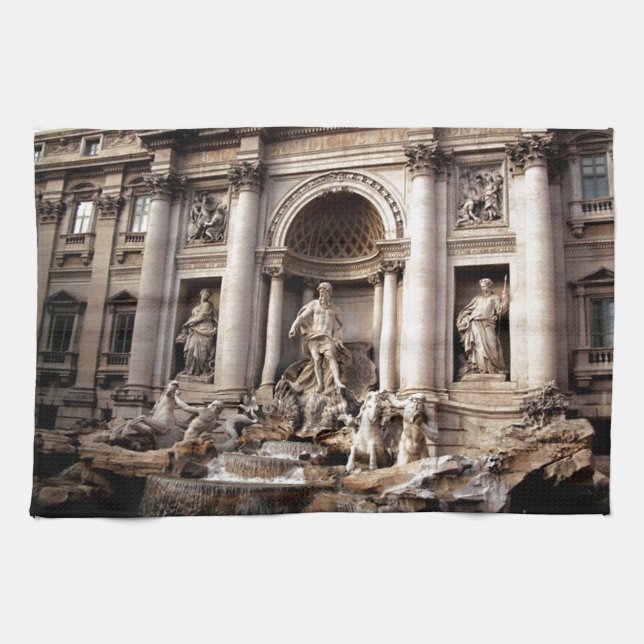 Linge De Cuisine Fontaine de Trevi Rome Italie Voyage (Horizontal)