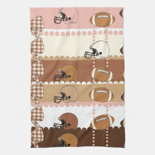 Linge De Cuisine Football Coquette Motif Arc-en-ciel (5)