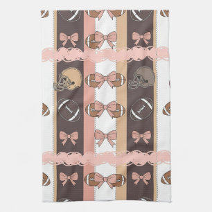 Linge De Cuisine Football Coquette Motif Arc-en-ciel (6)