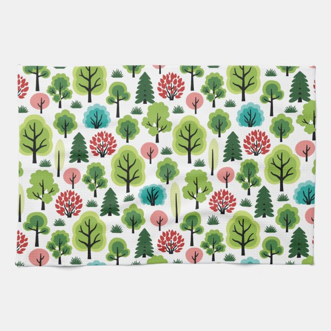 Linge De Cuisine Forêt (Horizontal)