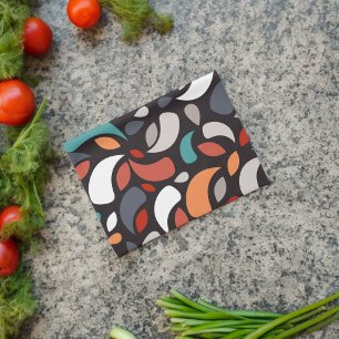 Linge De Cuisine Forme géométrique minimale Abstraite