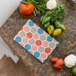 Linge De Cuisine Formes Hexagones géométriques