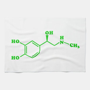 Linge De Cuisine Formule chimique moléculaire d'adrénaline