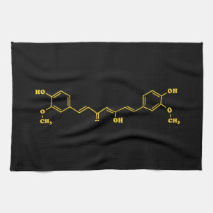 Linge De Cuisine Formule chimique moléculaire de curcumin curcumin 