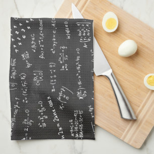 Linge De Cuisine Formules Mathématiques Sur Un Tableau Noir