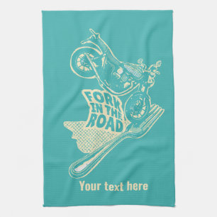 Linge De Cuisine Fourche dans le crash de moto routier