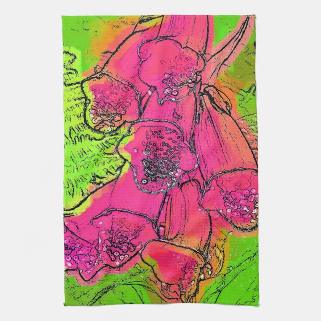 LINGE DE CUISINE FOXGLOVES (Vertical)