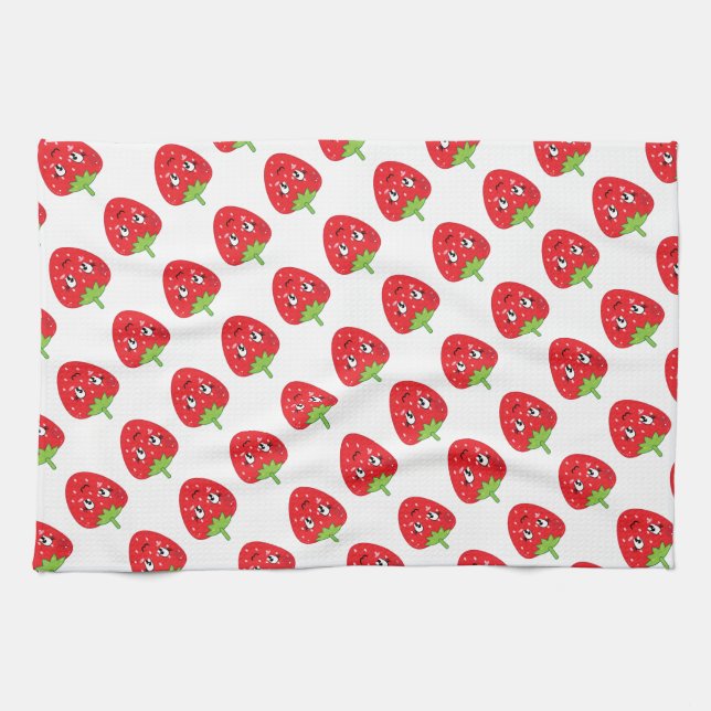 Linge De Cuisine Fraises (Horizontal)