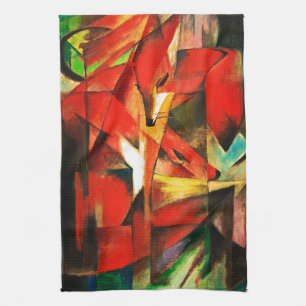 Linge De Cuisine Franz Marc Les Renards Red Fox Expressionnisme all