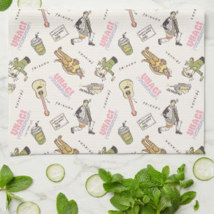 Linge De Cuisine FRIENDS™ Tan Cartoon Pattern