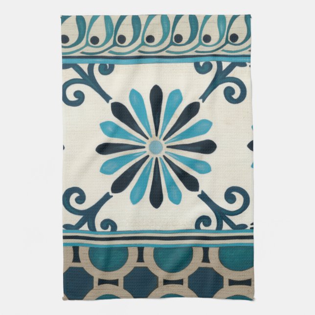 Linge De Cuisine Frise Indigo II non embellie (Vertical)