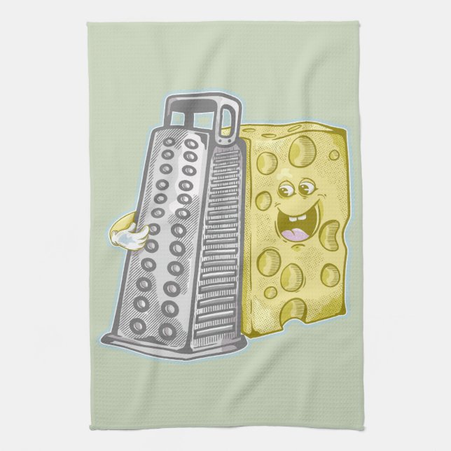 Linge De Cuisine Fromage et fromage amusant (Vertical)