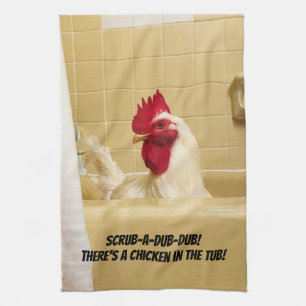 Linge De Cuisine Frotter-un-copie-copie ! Il y a un poulet dans le